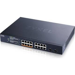 ZYXEL Switch smart managed Layer2 18 Port • 16x 2.5 GbE • PoE Budget 180 Watt • 8x PoE bt • 2x SFP+ • 19 • NebulaFlex • XMG1915-18EP