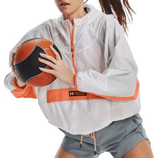 Jakke med hætte Under Armour Rush Woven Anorak 1376920-100 Størrelse M