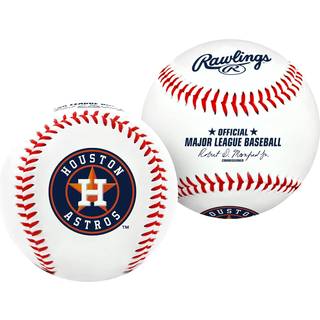 Rawlings MLB Houston Astros Team Logo Baseball Official White