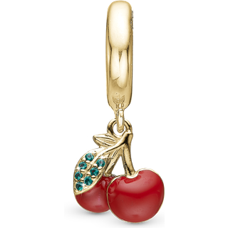 Christina Collect - Happy Cherries charm i forgyldt sølv
