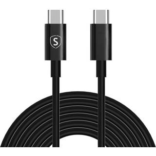 SiGN 60W, 3A, PD USB-C til USB-C kabel 3m - Sort