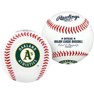 Rawlings MLB Oakland Athletics Team Logo Baseball White 1