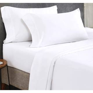 Californien design den rayon fra bambusplader queen size seng luksus silke ark 4 stykke ark s?t k?ling ark hvide senget?j med t?t monterede dybe