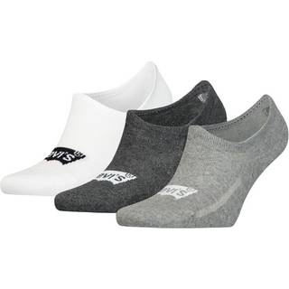 Levis 3-pak High Cut Batwing Logo Recycled Cotton - White/Grey - Str 35/38