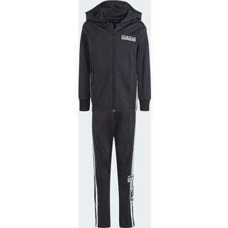 Adibreak Full-Zip Hoodie sæt - Black / White - 116