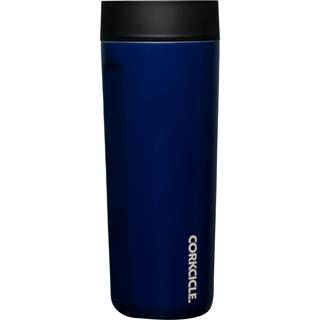 Corkcicle Commuter Cup rejsekrus med 360 SIP LID Midnat Navy 17 oz - Isoleret kaffekrus med låg holder drikkevarer kolde 18 timer varmt 5 timer -