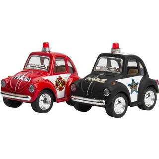 Magni Klassisk VW bobbel Pull Back - Politi & Brandbil