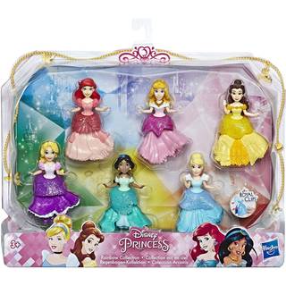 Disney Princess Collectible Dolls Set p? 6 med 6 Royal Clips Fashions One-Clip kjoler leget?j til 3-?rige og op