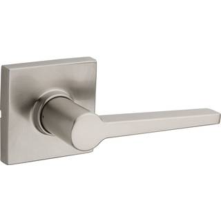 Kwikset Safe Lock Daylon Lever Square Rose Passage Lock Satin Nickel