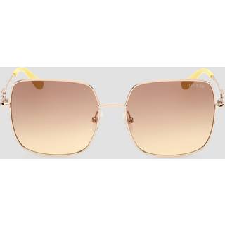 Guess Kvinde GU7906-H 32F Solbriller Metal Guld Brun Firkantet Normal Skygge