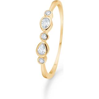 Mads Z - Blanca ring i 8 kt. guld med zirkonia