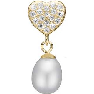 Christina Jewelry Sparkling heart vedhæng i forgyldt