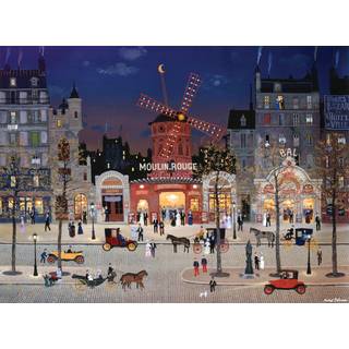 Buffalo Games - Michel Delacroix - Le Moulin Rouge - 1000 Piece Jigsaw -puslespil til voksne, der udfordrer puslespil perfekt til spilaftener - F