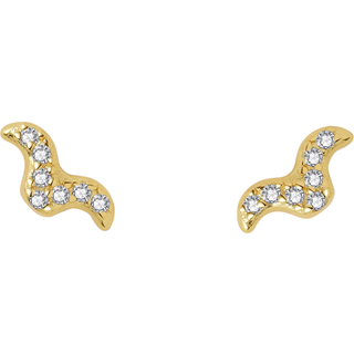 Norma Petite Studs - Forgyldt