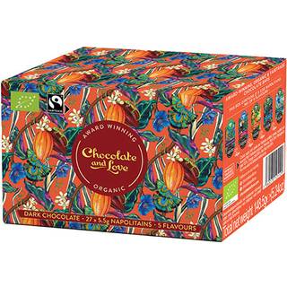 Cacao oasis ballotin æske 27x5,5 g 5 var. Økologisk Rich Dark, Madag - 148 gram