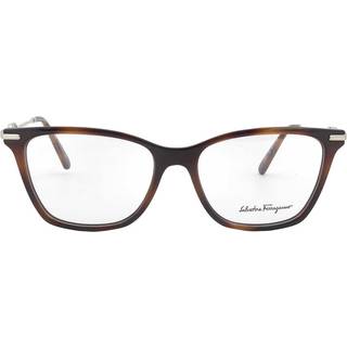 Ferragamo Kvinde SF2891 214 Optiske stel Acetat Havana Firkantet