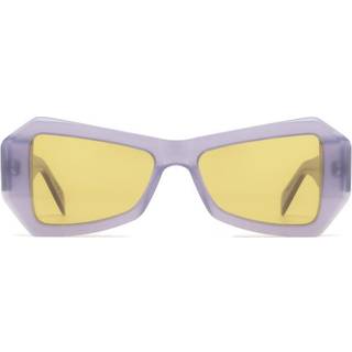 Retrosuperfuture Unisex 3G2 Tempio Hentai Solbriller Acetat Violet Gul Geometrisk Normal