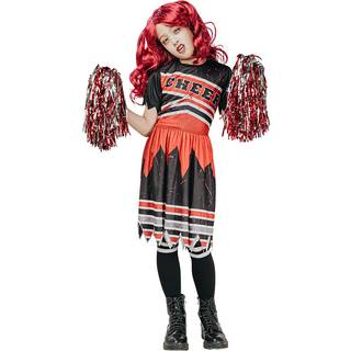 Cheerleader Zombie børnekostume-Str. 134-140 cm.