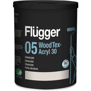 Svanemærket Flügger 05 Wood Tex - Ekstra holdbar, halvmat træbeskyttelse 0,7 L