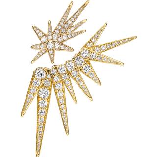 OLE LYNGGAARD COPENHAGEN Funky Stars 18 kt. guld ørestik med brillanter, 1 STK