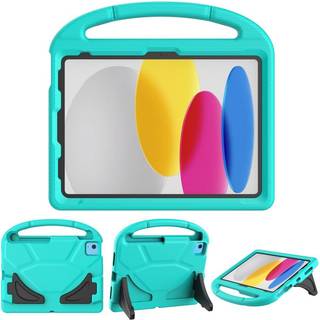 iPad 11" (2025) / iPad 10.9" (2024/2022) EVA Skum Børne Cover m. Kickstand - Mintgrøn
