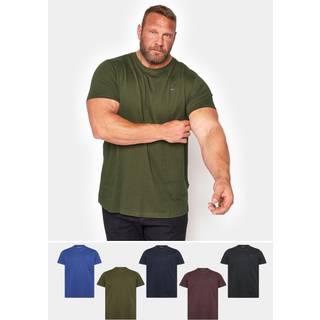 BadRhino Big & Tall 100% bomuld T-shirt 5 PakkeXX-Large