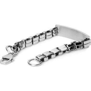 Sølvfarvet ID Armbånd