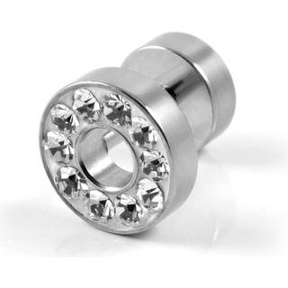 8mm Cirkel Krystal Stud Ørering