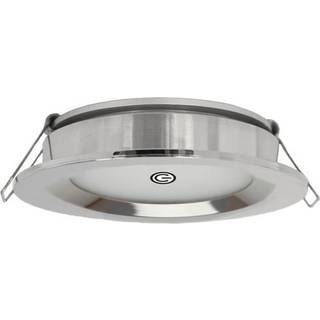 Loftlampe Casolux Maria Downlight, indbygget, rustfrit stål, LED, 10 - 18 V, 3 W, stor, med hvidt skær + touch
