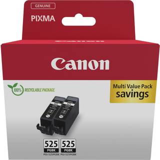 PGI-525 black ink tank twin-pack