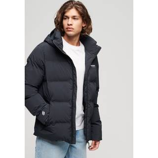 Superdry Superdry Blue Hooded Boxy Puffer Jacket