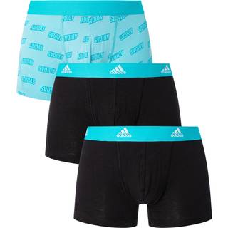 adidas 3-pak Active Flex Cotton Trunk - Turquoise Patt - X-Large * Kampagne *