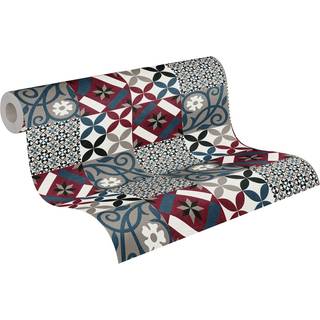 Albany Wallpaper Patchwork tiles 37684-4