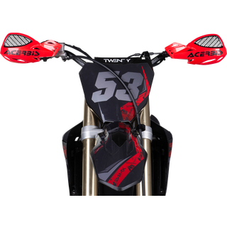 Acerbis Uniko MX udluftede h?ndbeskyttede (r?d/hvid)