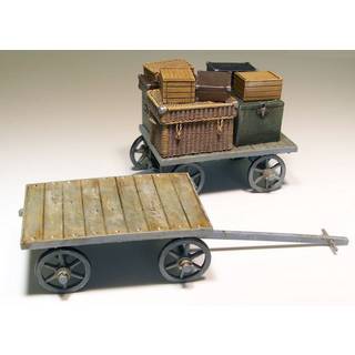 Railway car on baggages