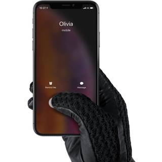 Mujjo Leather Crochet Touchscreen Gloves V2 - Størrelse 8.5
