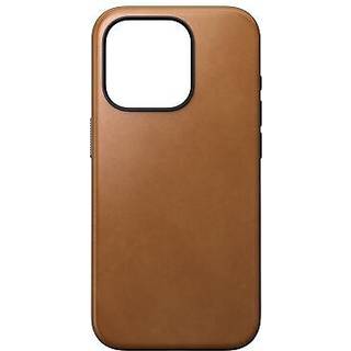 iPhone 15 Pro Nomad Modern Leather Cover - MagSafe Kompatibel - Tan