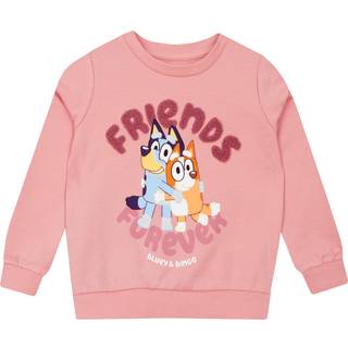 Character Character Pink Girls Bluey & Bingo Friends Forever 100% Cotton Sweatshirt