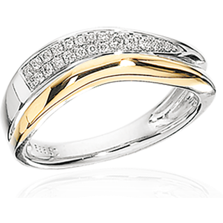 14 Karat Guld Ring fra Scrouples med Diamanter 0,12 Carat W/SI