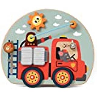 Classic World Brandbils-beskæftigelsestavle Rød  1-3 Y WoodenToys   1-3 år 1 Y+ Unisex