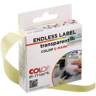 Colop e-mark Endless Label 14 mm x 8m - Gennemsigtig