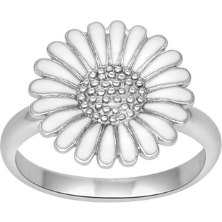 Siersbøl ring i sølv Marguerit 15mm - Str. 48