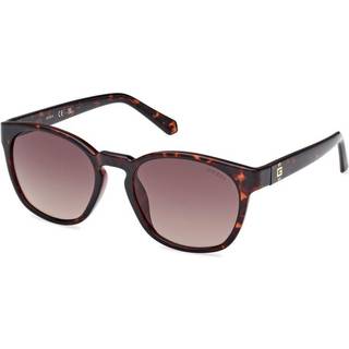 Guess Mand GU00083-H 52F Solbriller Injiceret Dark Havana Brun Rund Normal Skygge