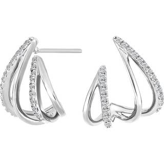 Joanli Nor LeaNor ørering i sølv med cubic zirkonia