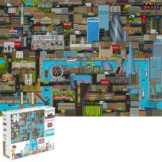 8-Bit Pixel Puzzle London Level 3 1000 Pieces