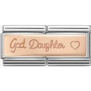 Nomination Rose Gold God Daughter Double Charm - Stainless Steel