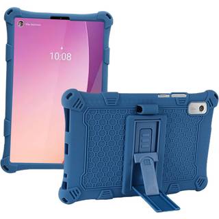 Lenovo Tab M9 Silikone Cover m. Kickstand - Blå
