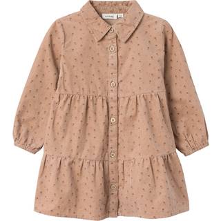 Lil Atelier Nougat Blomstret Kjole
