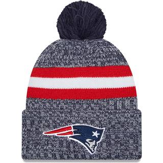 New England Patriots NFL Sideline 2023 Navy Bobble Knit Hat newera adult unisex Blue newera adult unisex Blue newera adult unisex Blue newera adult un - Osfm