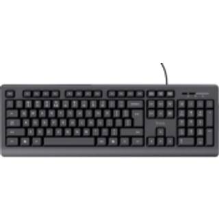 Trust 24639 tastatur Kontor USB Nej US engelsk Sort
